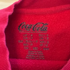 Forever 21 Coca-Cola Oversized Graphic Crewneck Sweatshirt Red Gray Small thumbnail 6