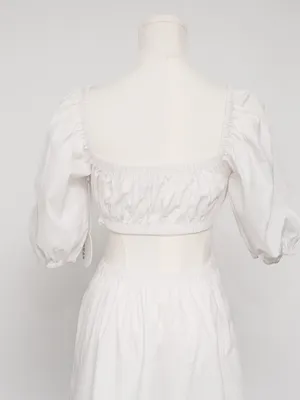 STAUD - Carina Cutout Cotton‎ Midi Dress thumbnail 13