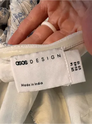 ASOS Floral Puff-Sleeve Maxi Dress thumbnail 6