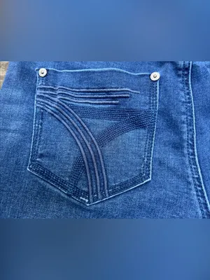 Seven7 Women’s Blue Denim Casual Stretch 5 Pocket Streetwear Bermuda Shorts|Sz:6 thumbnail 5