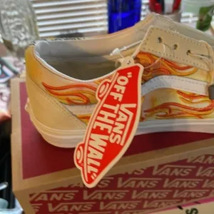 Vans Old Skool Bandana Flame Beige Orange size 8.5 thumbnail 9