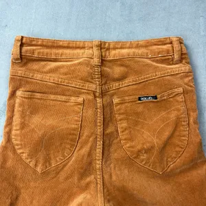 Rolla's Eastcoast Flare Pants 29 Camel Brown Corduroy High Rise 70s Retro thumbnail 10