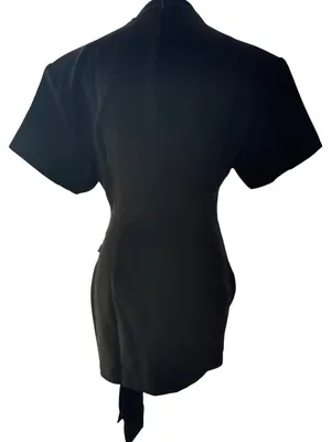 Lioness Martini Mini Dress in Onyx Medium New Womens Tailored Shirtdress thumbnail 8