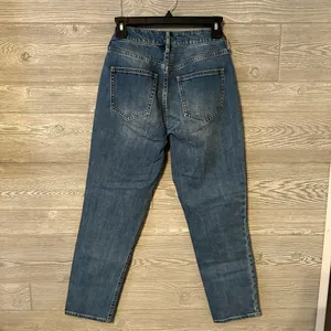 PacSun Mom Jeans Blue Wash Size 24‎ High Rise Cropped Denim Pants thumbnail 2
