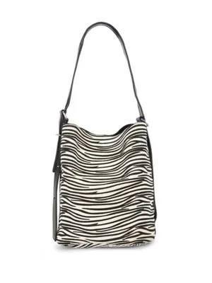 NWT Revolve x 8 Other Reasons Nicole Bucket Bag in Zebra thumbnail 4