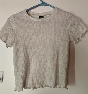 Wild Fable Cropped Waffle Knit Tee thumbnail 1