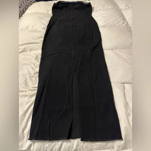 HYFVE Classic Black Strapless Denim Dress - NWOT - Size L thumbnail 6