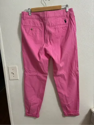 Women’s Ralph Lauren Sport Pink Chino Pants - Ankle Fit NWT 6 thumbnail 2