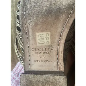 Cecelia Women's Bronze Sunset Gloria Metallic Slide Sandal Shoe Sz US 8 B thumbnail 7