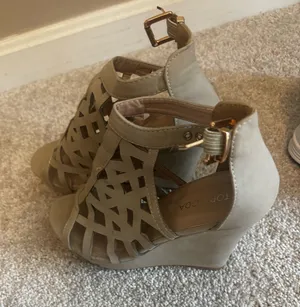 Wedge shoes Gray Size 7 thumbnail 1