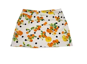 Zac & Rachel 22W Citrus Fruit Floral Polka Dot Pull On Skort Golf Resort Plus thumbnail 1