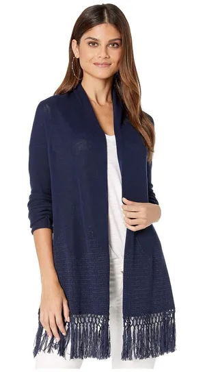 LILLY‎ PULITZER Tatum Fringe Cardigan thumbnail 1