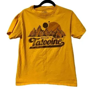 Star Wars Classic Welcome To Tatooine Landscape Classic Crew Neck T-Shirt thumbnail 1