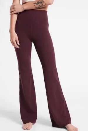 Athleta Elation Ultra High Rise Leggings Spiced Cabernet Flared Pants thumbnail 1