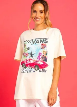 VANS x Barbie Limited Edition Retro Oversized Tee NWT L thumbnail 1