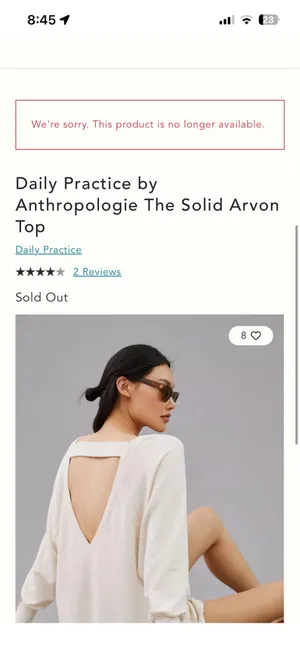 Daily Practice by Anthropologie The Solid Arvon Top thumbnail 7