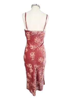 Anthropologie Hutch Hayden Velvet Slip Floral Maxi Dress thumbnail 5
