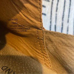 Lucky Brand Caramel Brown Leather Almond Toe Ankle Boots Size 10 thumbnail 8