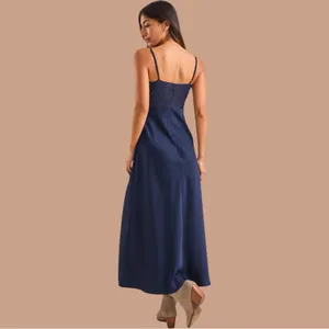NWT Altar'd State Evalina Satin Maxi Dress thumbnail 7