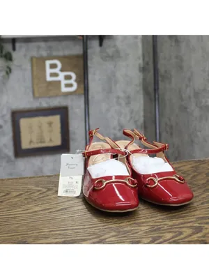 A New Day Womens Lucky Square Toe Mary Jane Heels Block 94305220 Red 7.5M thumbnail 3