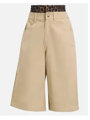 NWT Adidas Women's Firebird Utility Jort Short Stone Khaki JX8762 SZ-4 thumbnail 3