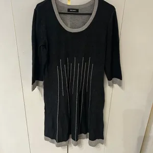 Nine West Black and Gray Tunic Top thumbnail 2
