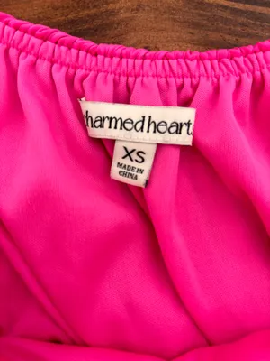 Charmed Hearts Pink romper dress | short dress | pink | small thumbnail 3