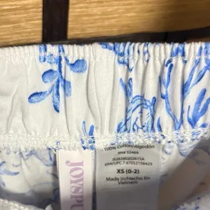 Joyspun White And Blue Ocean Print Pajama Pant Set Size‎ XS thumbnail 7