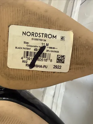 Nordstrom Rack Patent Black Pointed-Toe Ankle-Strap Pumps thumbnail 12