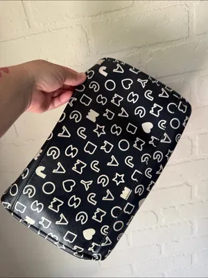 Marc by Marc Jacob’s purse tote duffle Y2K alphabet black cream thumbnail 7