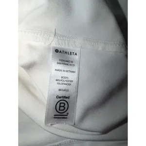 Athleta White Racerback Active Tank Top Women Small Yoga Running Gym Workout thumbnail 4