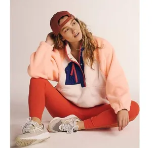 FREE PEOPLE Hit The Slopes Colorblock Pullover Sport Canvas Combo Size Large NWT thumbnail 12