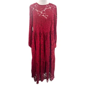 NWT‎ Anthropologie Hutch lace maxi dress burgundy sz S thumbnail 2