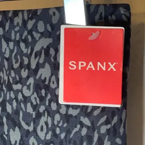 Spanx look at me now leggings indigo leopard thumbnail 7