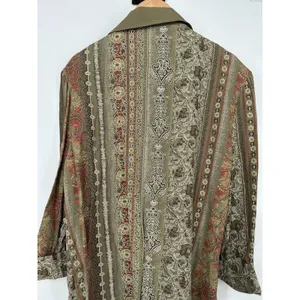 Classic Apparel‎ Vintage Layered Tunic Jacket Eclectic Grandpa Boho Earthy Sz 12 thumbnail 3