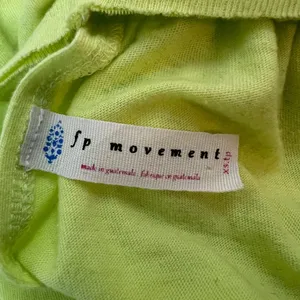 Free People Movement No Sweat Tank Top Twist Open Back Neon Lime Activewear XS thumbnail 6