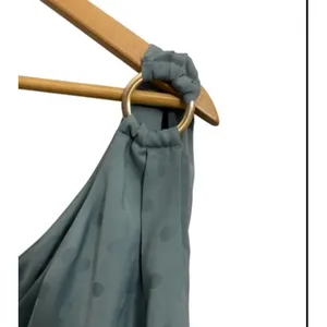 Favorite Daughter The Singles Table One Shoulder Maxi‎ Dress Blue Dot Size 6 thumbnail 5