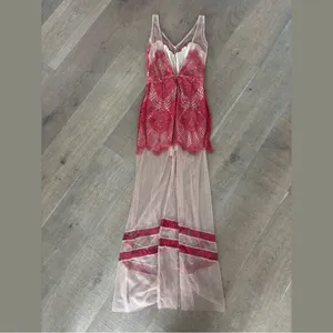 for love & lemons antigua mesh sheer lace maxi dress thumbnail 3