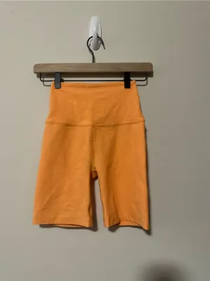 Beyond Yoga Spacedye Keep Pace Biker Shorts Heather citrus orange XS SD5054 thumbnail 2