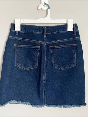 MIAMI | Dark Blue Denim Mini Skirt Sz S thumbnail 4