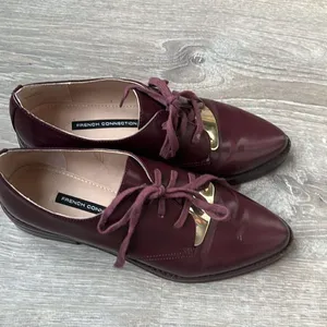 French Connection Woman’s Maeko Brown Leather Oxfords Shoes thumbnail 4