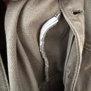 Mango MNG sz S Olive Green‎ Denim Utility Jumpsuit Long Sleeve Boilersuit Boho thumbnail 6