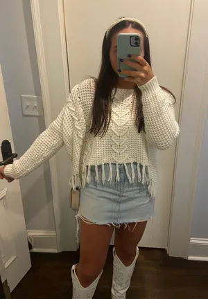 Boutique Fringe Sweater thumbnail 4