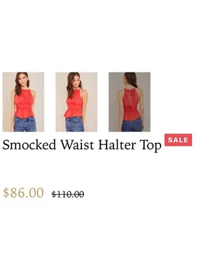 Bella Dahl Red Sleeveless Peplum Top Size Small thumbnail 3