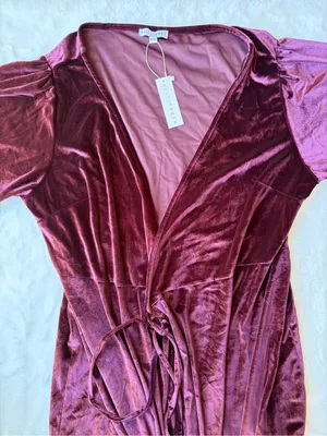 NWT Baltic Born Katelyn Velvet Maxi Wrap Dress thumbnail 2