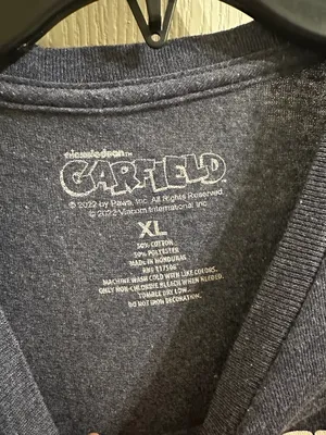 Garfield Graphic Tee Gray Size XL thumbnail 2