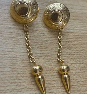Unique Vintage Gold Chain Drop Earrings thumbnail 1