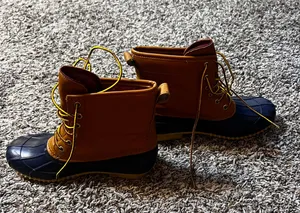 Women’s blue duck rubber boots. Size 7/8 thumbnail 2