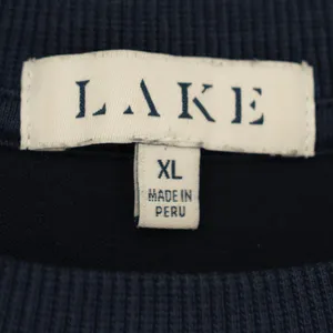 Lake Women's Cotton Modal Crew Neck Pullover Long Sleeve Sweater Navy Blue XL thumbnail 2