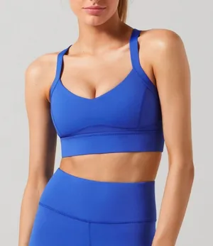 Lilybod | Chelsea‎ XR Sculpting Athletic Sports Bra in Cobalt Blue thumbnail 1